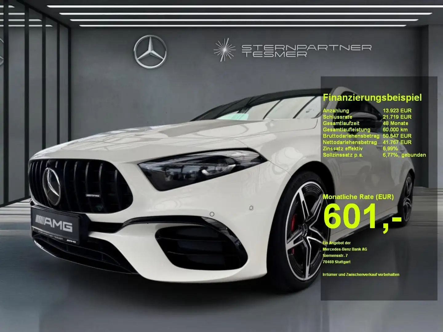 Mercedes-Benz A 45 AMG AMG A 45 S 4M+ Night, Pano, Perf-Sound,Burmester Weiß - 1