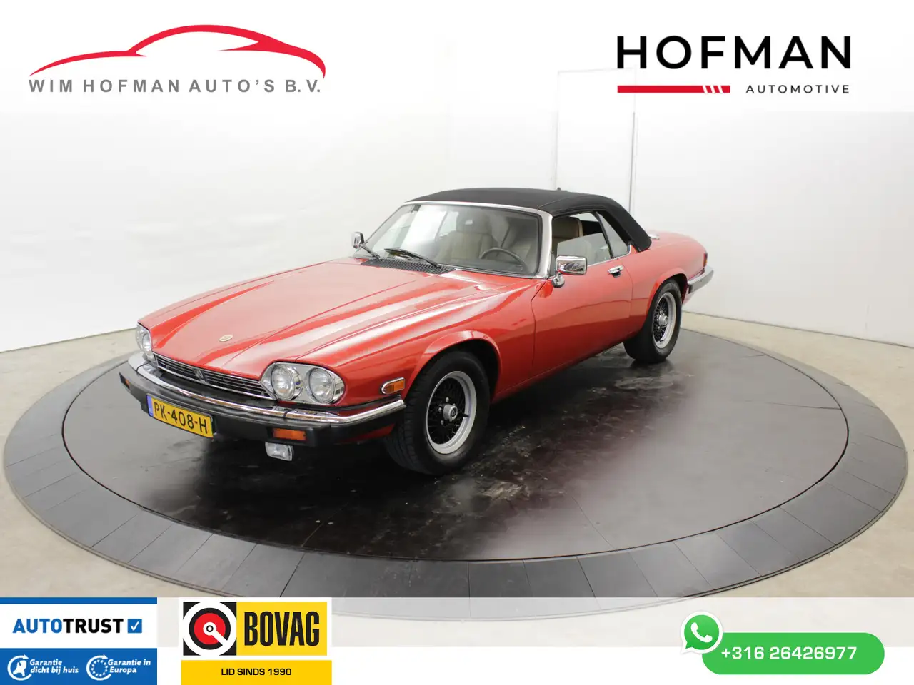 Jaguar XJS 5.3 V12 278PK Convertible first paint Leer Elektr, foto 1