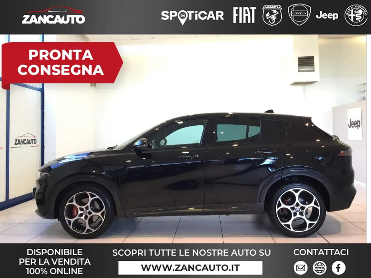 Alfa Romeo Tonale Tonale 1.5 160 CV MHEV TCT7 Veloce MY24 Zwart - 1