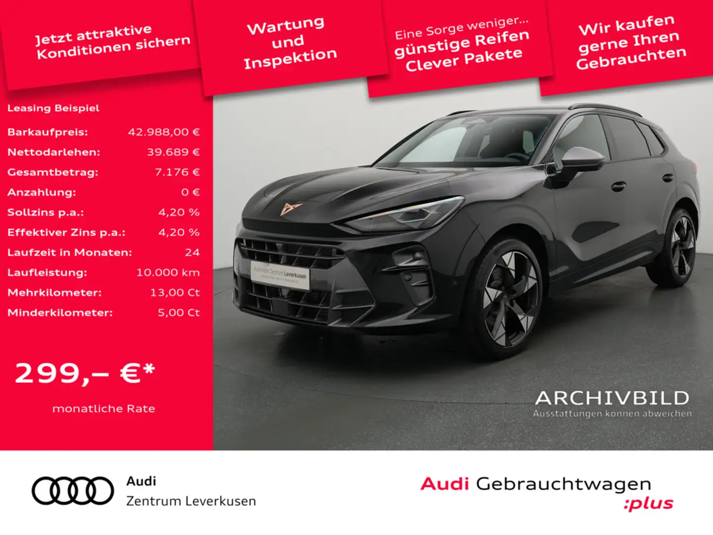 CUPRA Terramar VZ NAVI VIRT KAM 360° SHZ CARPLAY LED Schwarz - 1