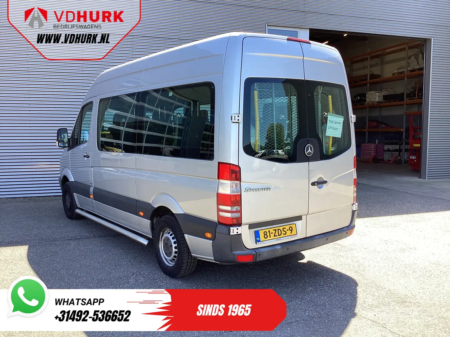 Mercedes-Benz Sprinter 313 2.2 CDI Aut. L2H2 €10.648,- Incl. BTW BPM VRIJ Grijs - 2