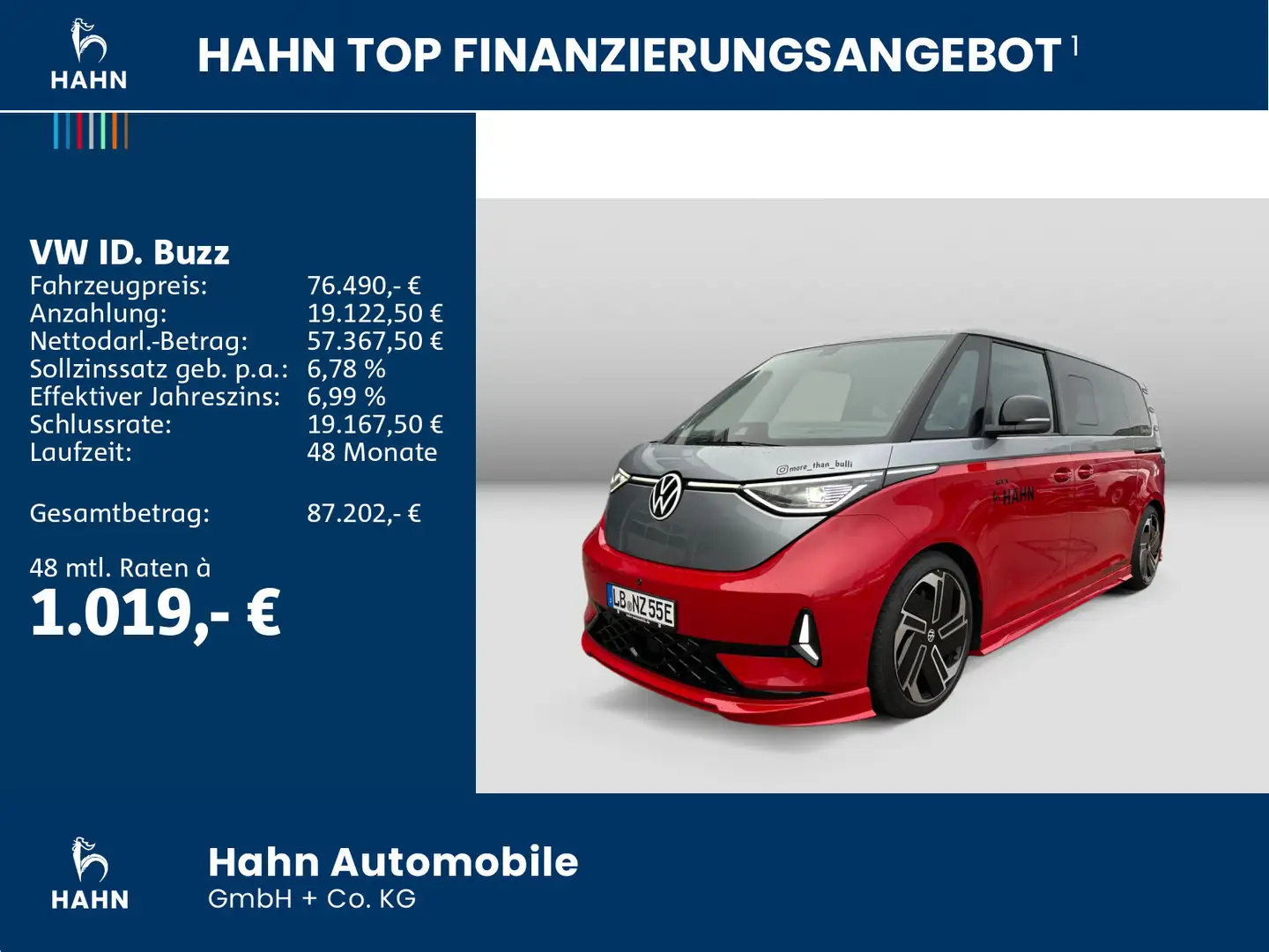 Volkswagen ID. Buzz GTX LWB 250KW 4MOTION IRMSCHER Silber - 2