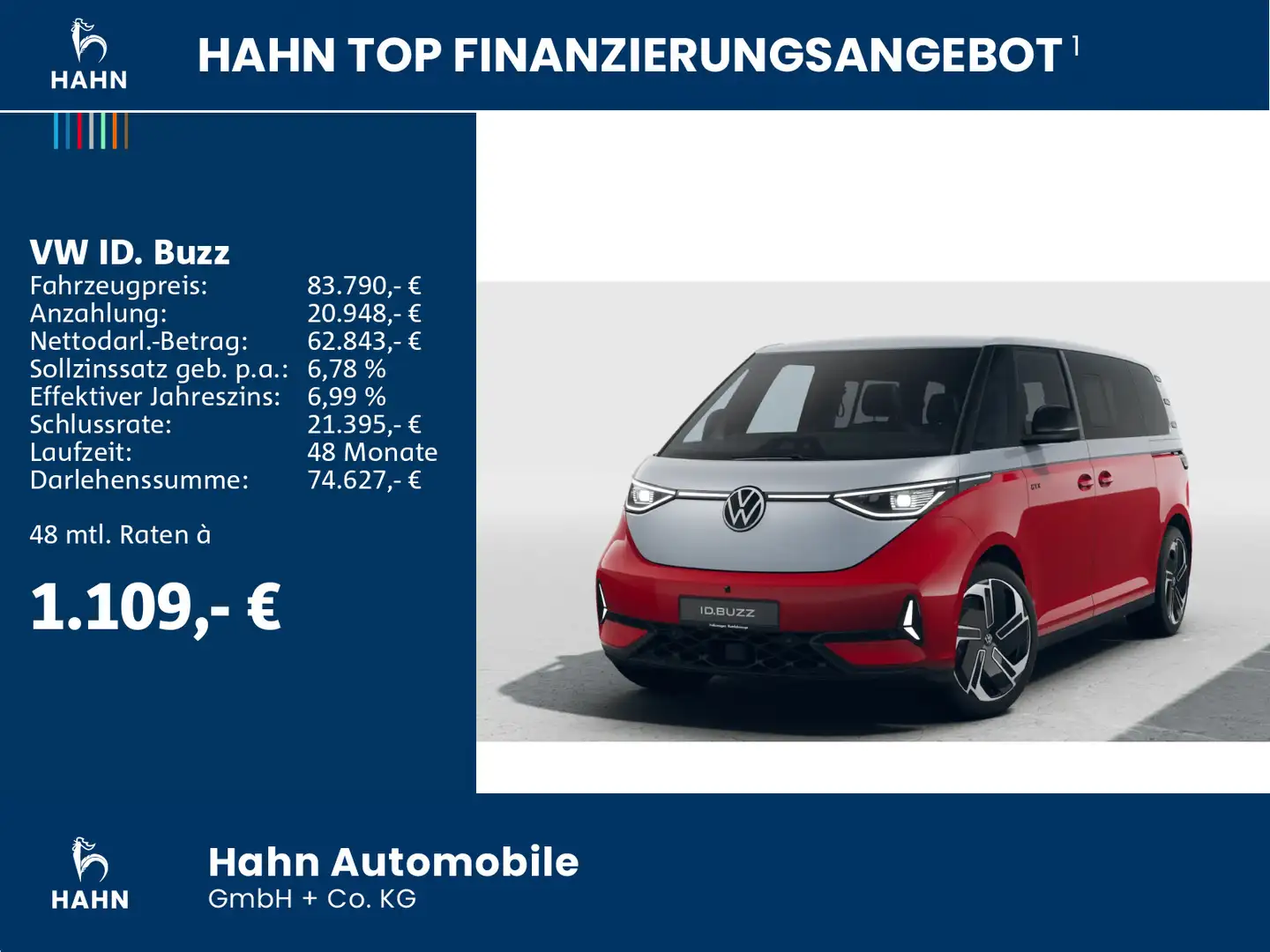 Volkswagen ID. Buzz GTX LWB 250KW 4MOTION 7SITZE WÄRMEPUMPE Silber - 2