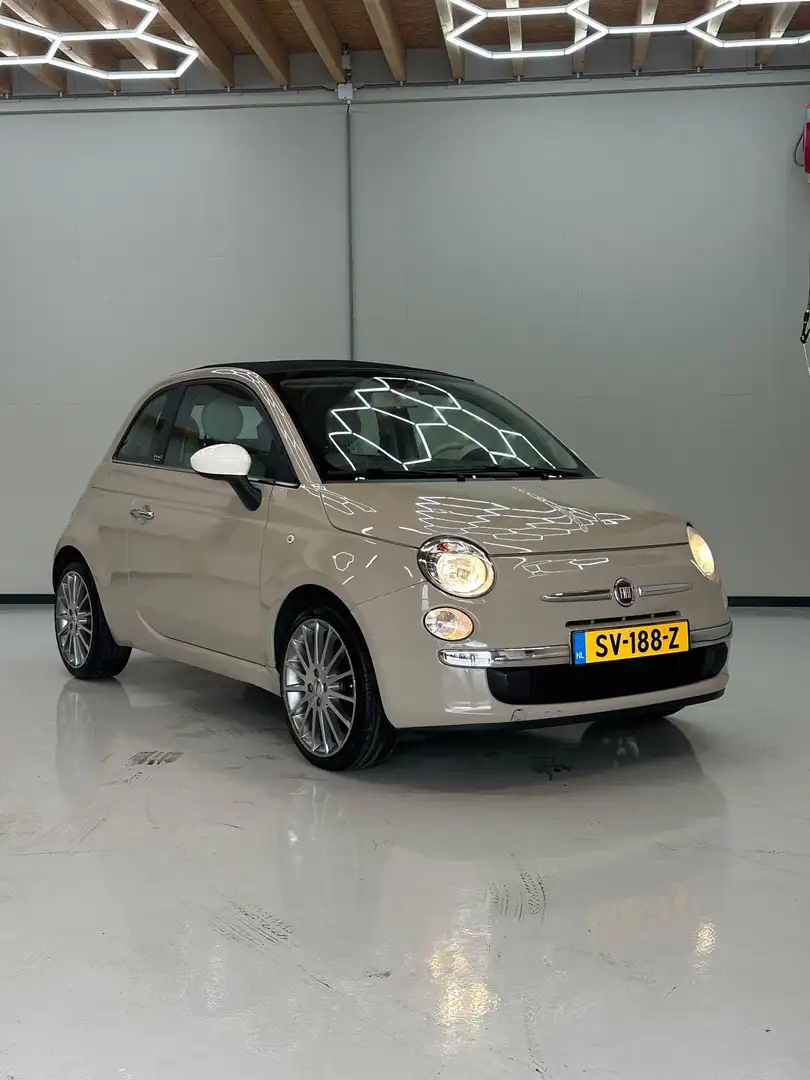 Fiat 500C 1.2 Lounge Bruin - 1