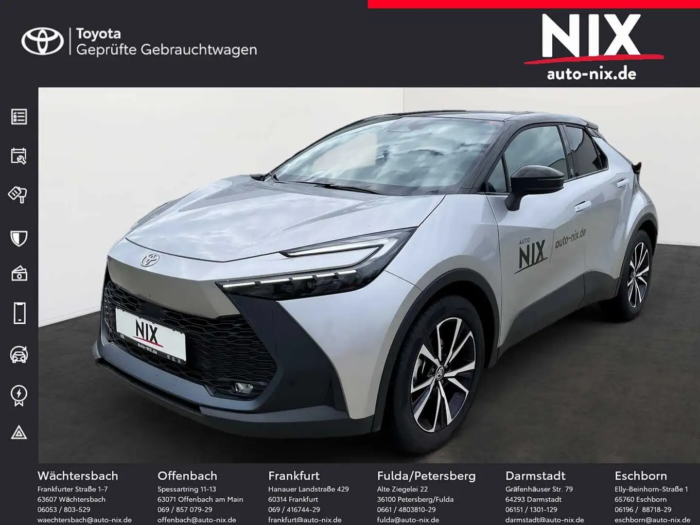 Toyota C-HR 2.0 Hybrid Team D + Technik + LED Silber - 1