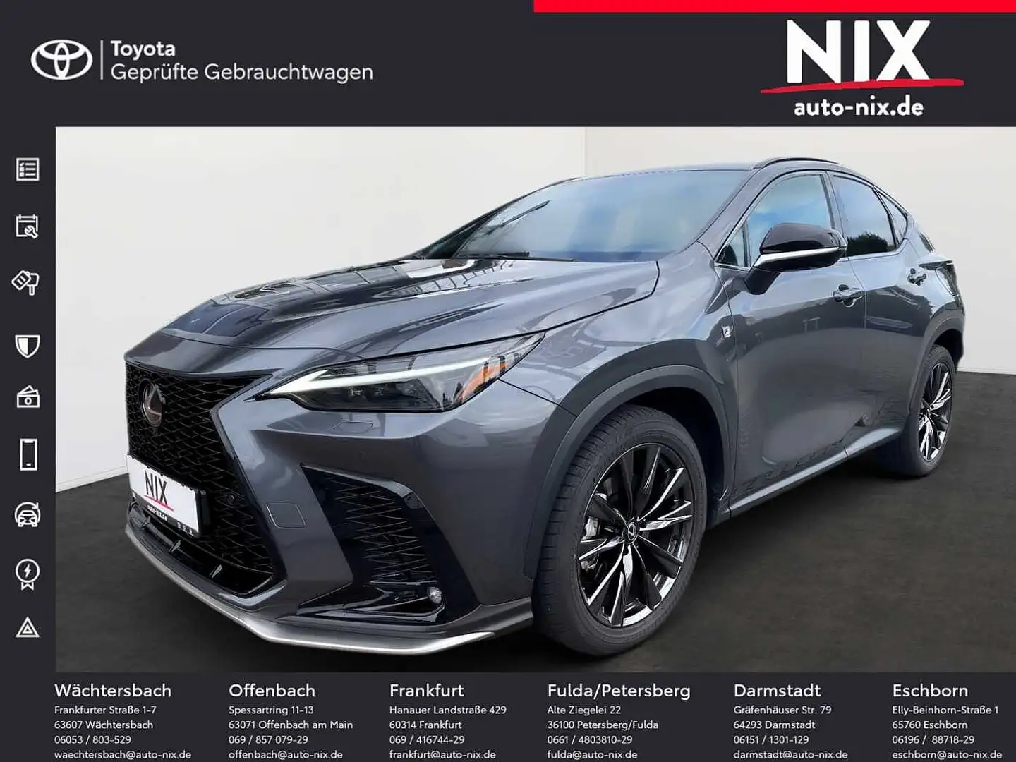 Lexus NX 450h+ Plug-In Hybrid E-FOUR SHZ LED KLIMA Grau - 1
