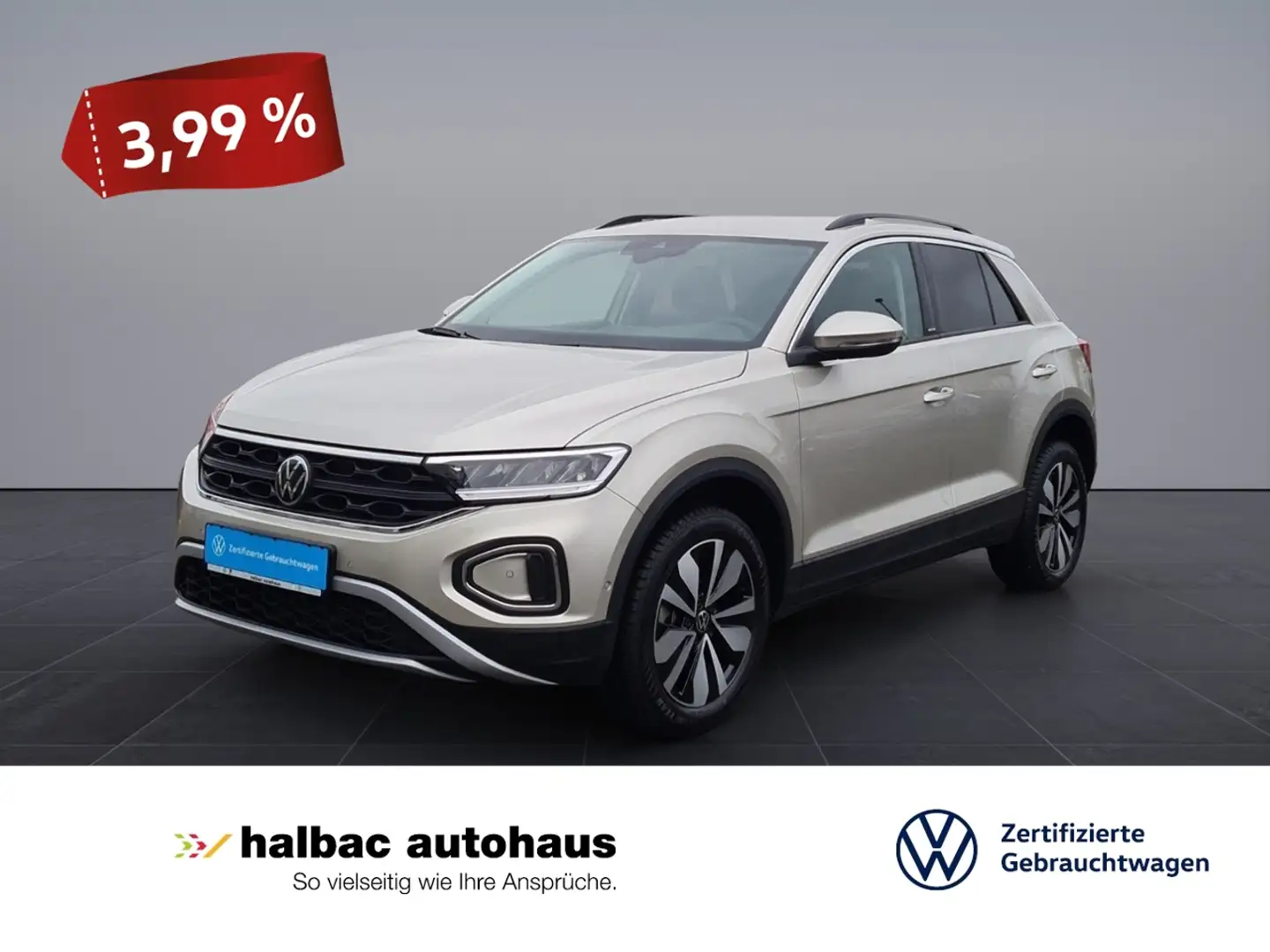 Volkswagen T-Roc 1.0 TSI  Move+NAVI+LED+KAMERA+PDC+SHZ+APPCONN Silber - 1