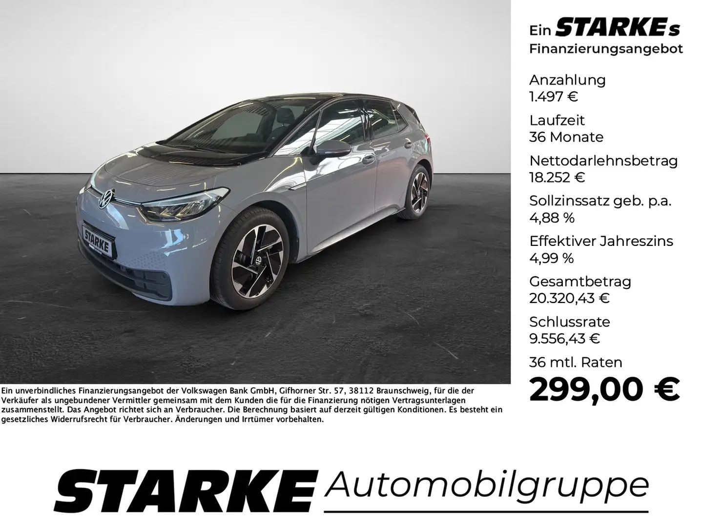 Volkswagen ID.3 Pro Grau - 1