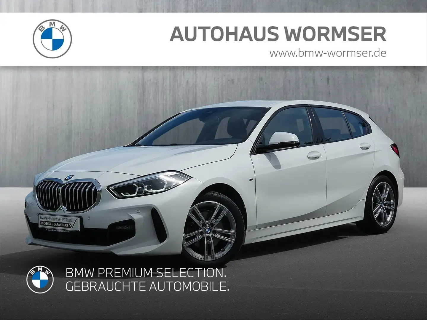 BMW 118 i Hatch M Sport DAB LED WLAN Tempomat Shz Weiß - 1