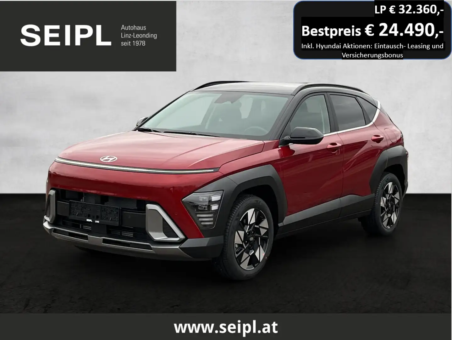 Hyundai KONA Kona 1,0 T-GDi 2WD Go Plus*€ 24.490,- Superbonus* Rot - 1