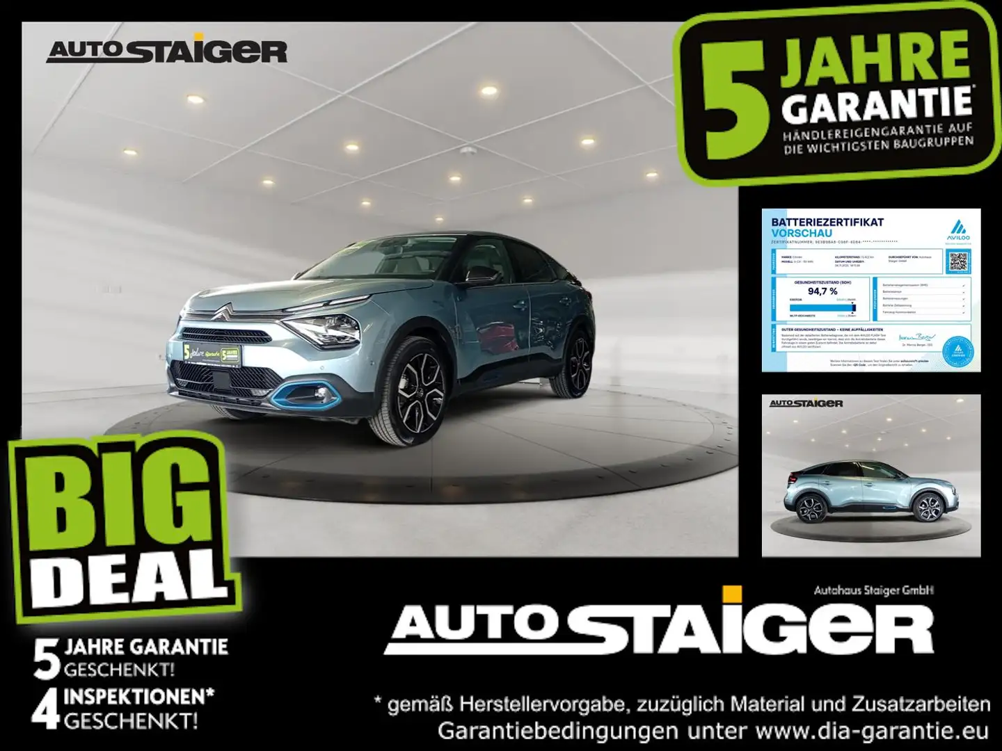 Citroen C4 Shine Elektro *LED*Klima*Navi*Parkpilot* Blau - 1