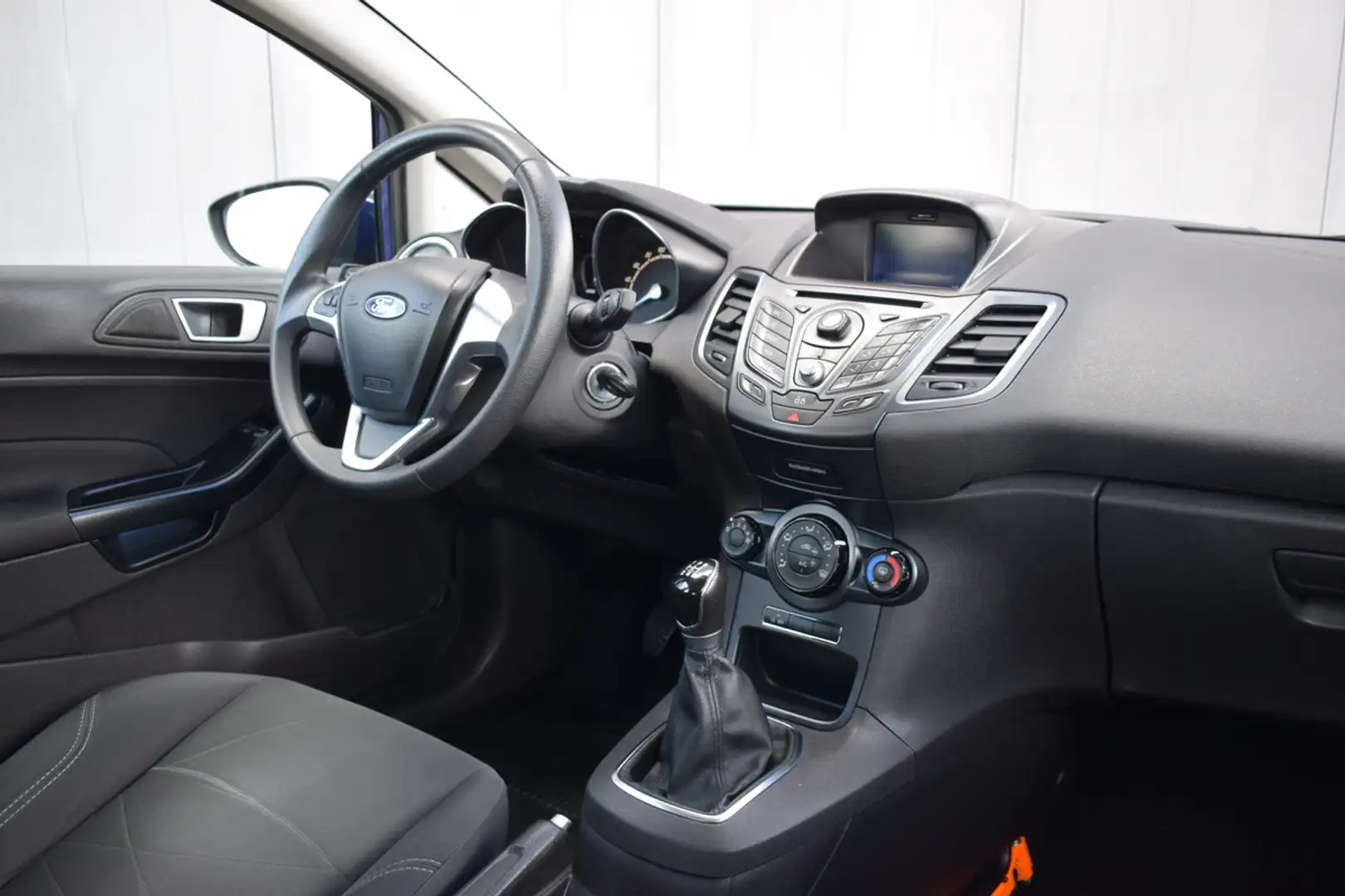 Ford Fiesta 1.6 TDCi 5Drs Style Airco | Full Map Navi | Telefo Blauw - 2