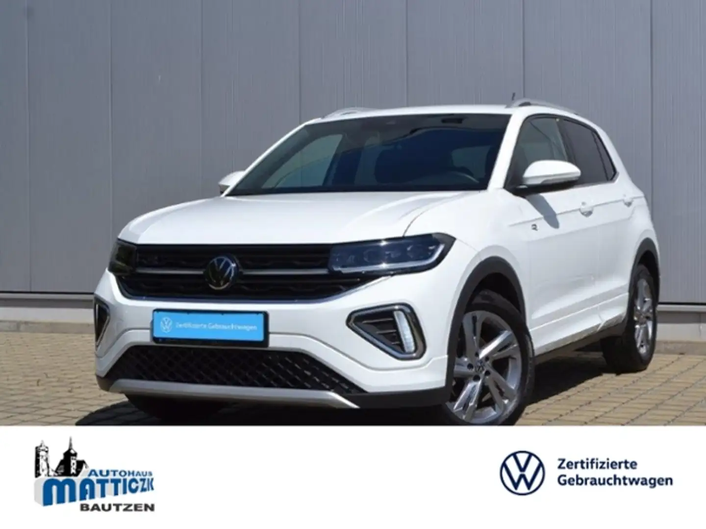 Volkswagen T-Cross 1.5 TSI DSG R-Line AHK/MATRIX/IQ.DRIVE-PAKET/NAVI Weiß - 1