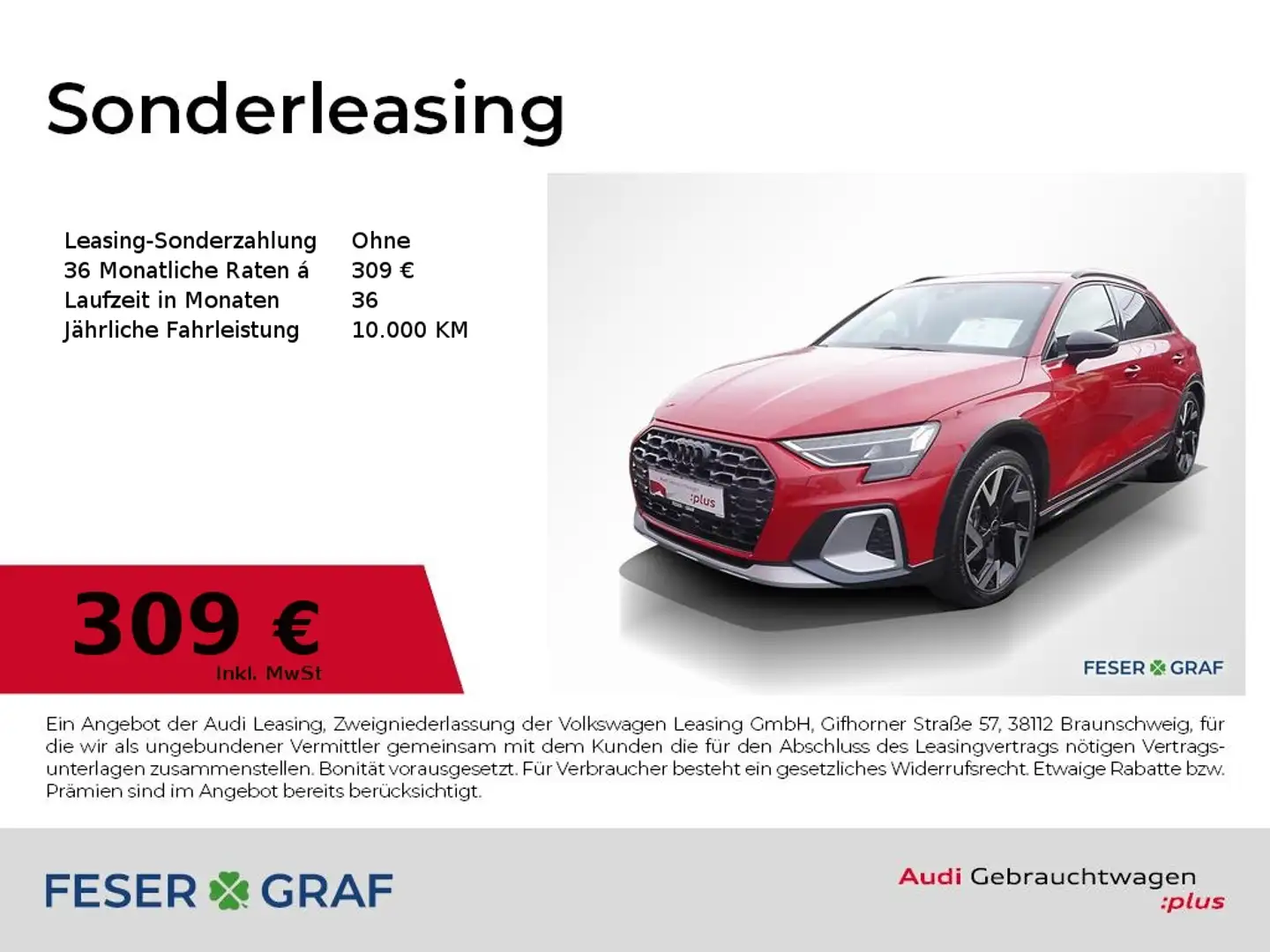 Audi A3 allstreet 35 TDI Matrix/S-Sitze/R-Kamera/ACC Rood - 1
