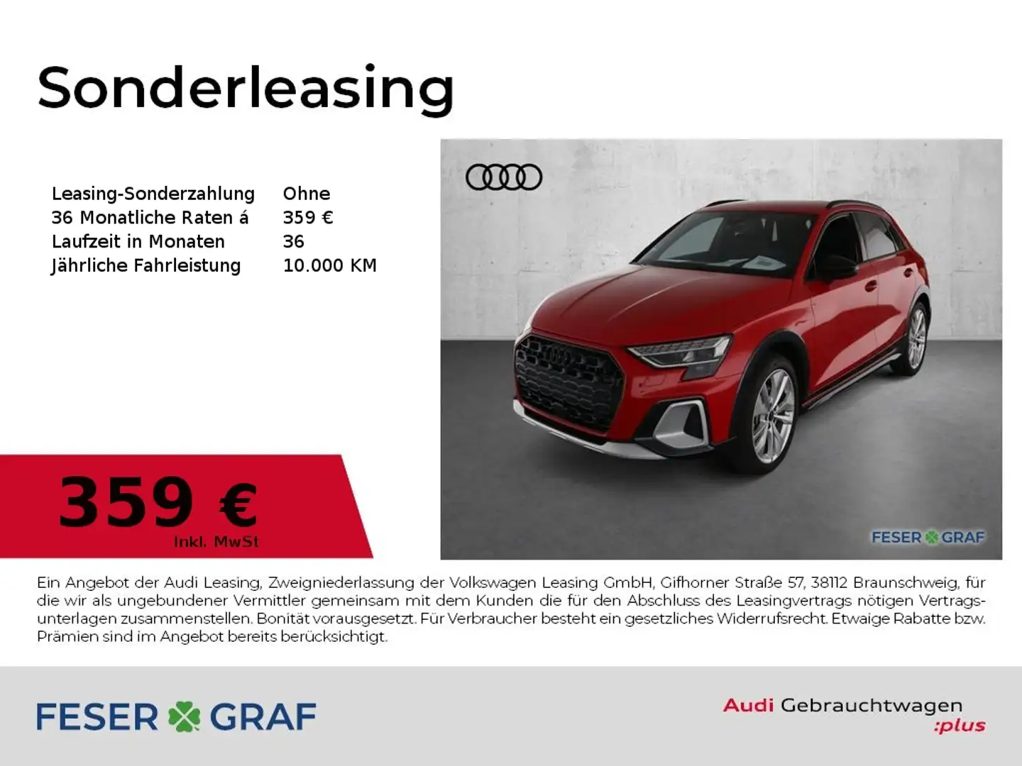 Audi A3 allstreet 35 TDI Matrix/S-Sitze/Navi/R-Kamera/ACC/ Rot - 1