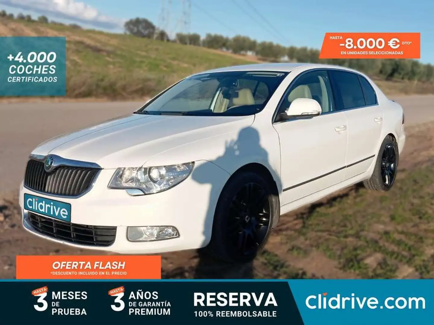 Skoda Superb 2.0TDI PD Exclusive Blanco - 1