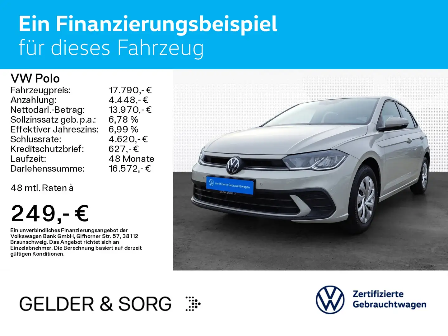 Volkswagen Polo Life 1.0 MPI Navi*AHK*LED*EPH*Digital Grau - 2