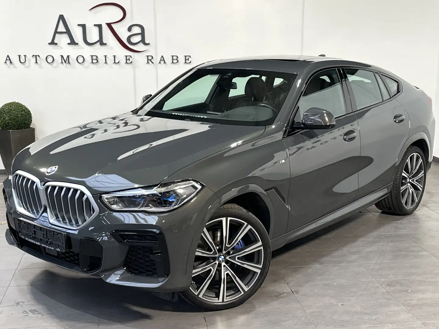BMW X6 xDrive30d M-Sport NAV+LASER+HEADUP+AHK+PANO Gris - 1