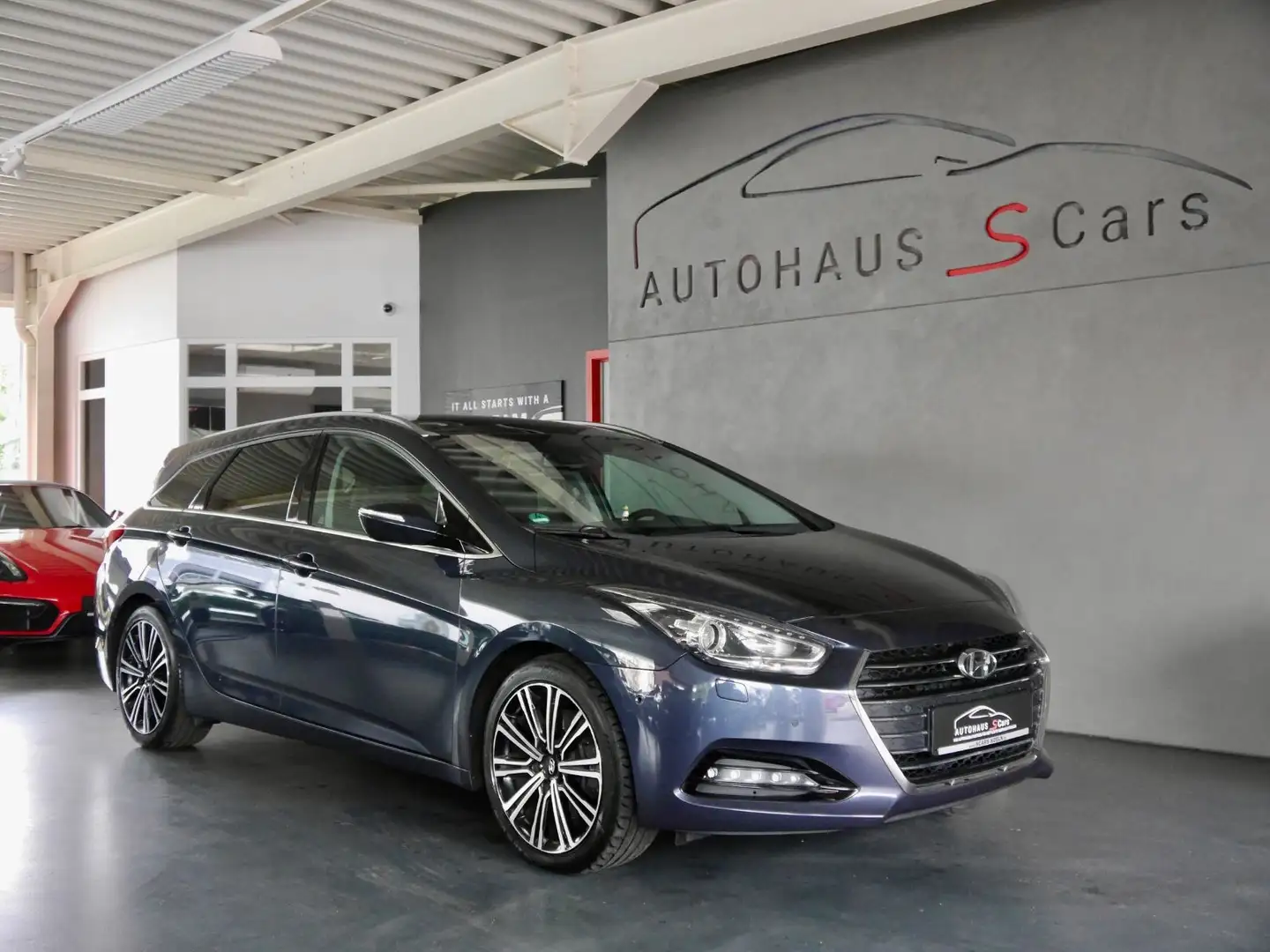 Hyundai i40 cw blue Premium*Pano*Navi*Leder*AHK Bleu - 1