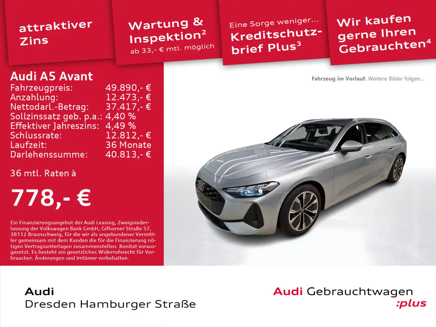 Audi A5 TFSI s tronic AHZV Matrix LED Silber - 1