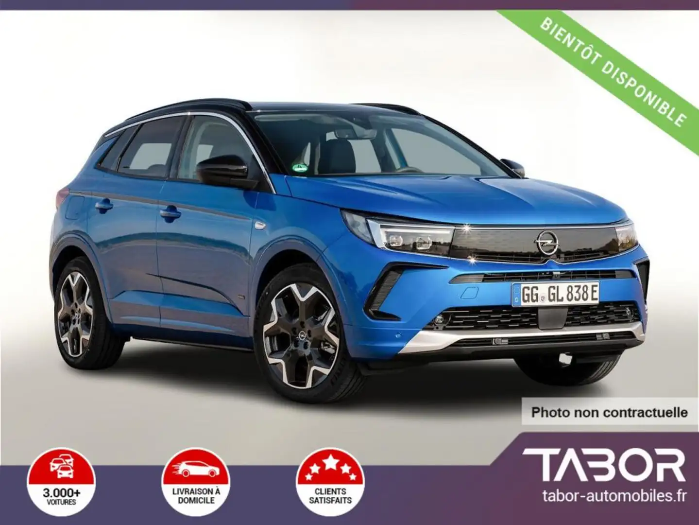 Opel Grandland X 1.2 T 130 Enjoy LED PDC 17p Noir - 1