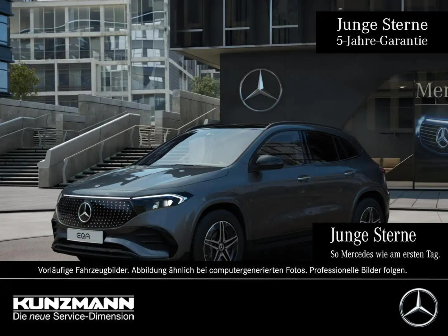 Mercedes-Benz EQA 300 4M AMG Night Panorama Distronic AHK Grijs - 1