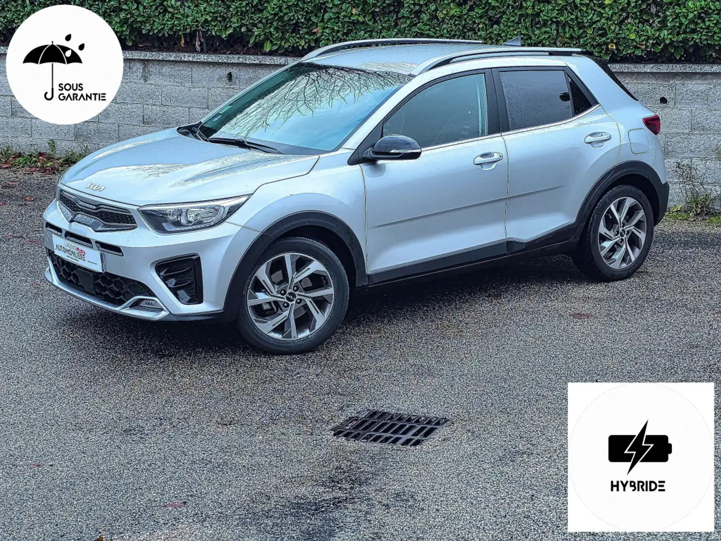 Kia Stonic 1.0 TGD-i 120 Hybride MHEV GT-Line BVM6 Grijs - 1