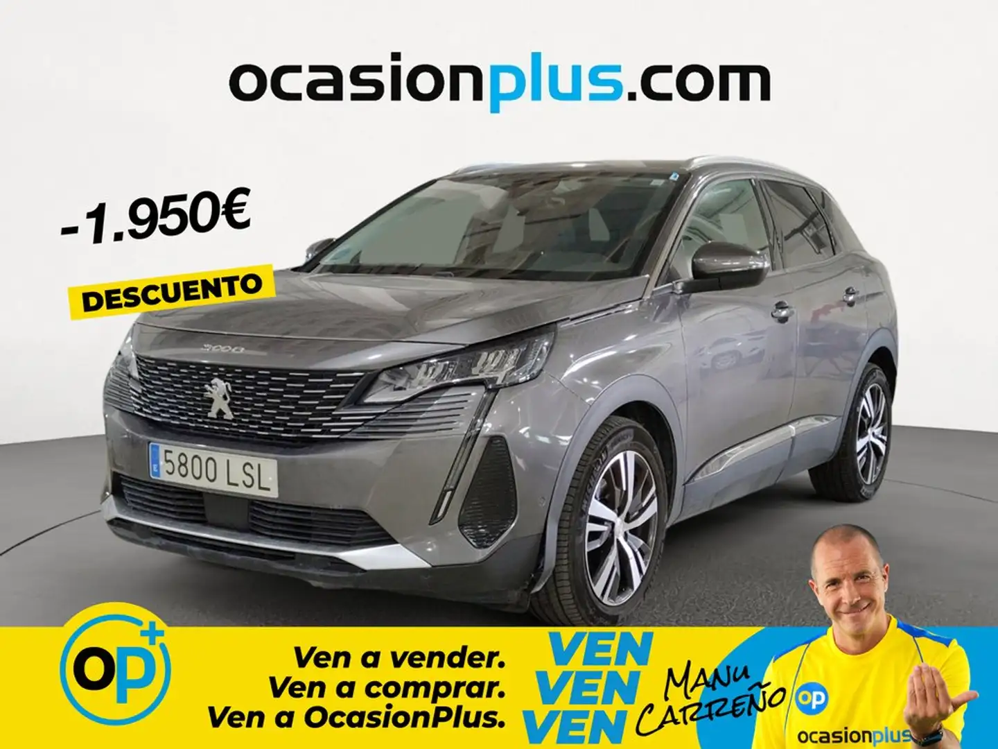 Peugeot 3008 1.5BlueHDi Allure Pack S&S EAT8 130 Gris - 1