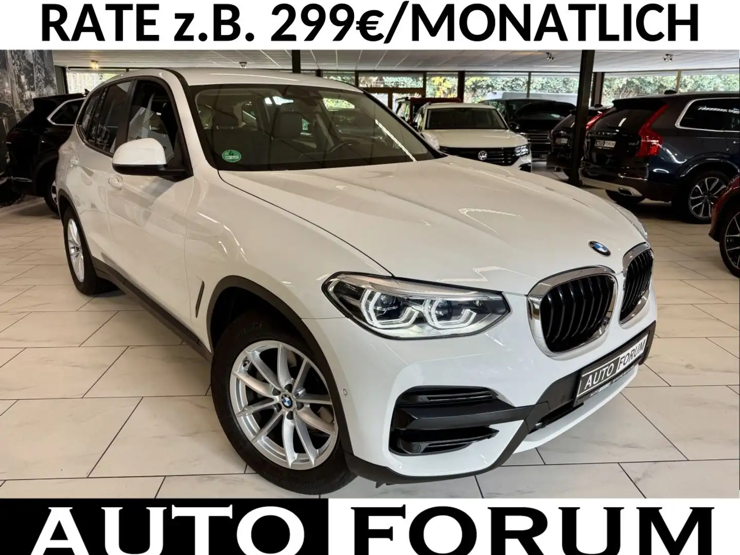 BMW X3 20d xDrive AUT AHK LEDER NAVI CAM SHZ PDC LED Blanc - 1
