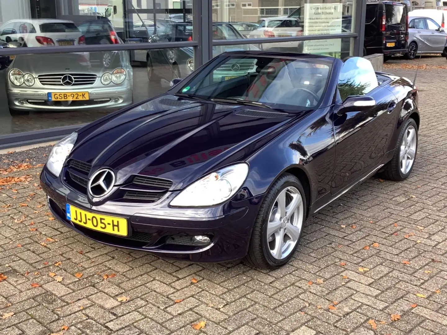 Mercedes-Benz SLK 200 K. Airco, lederen bekleding, unieke kleur Blauw - 2