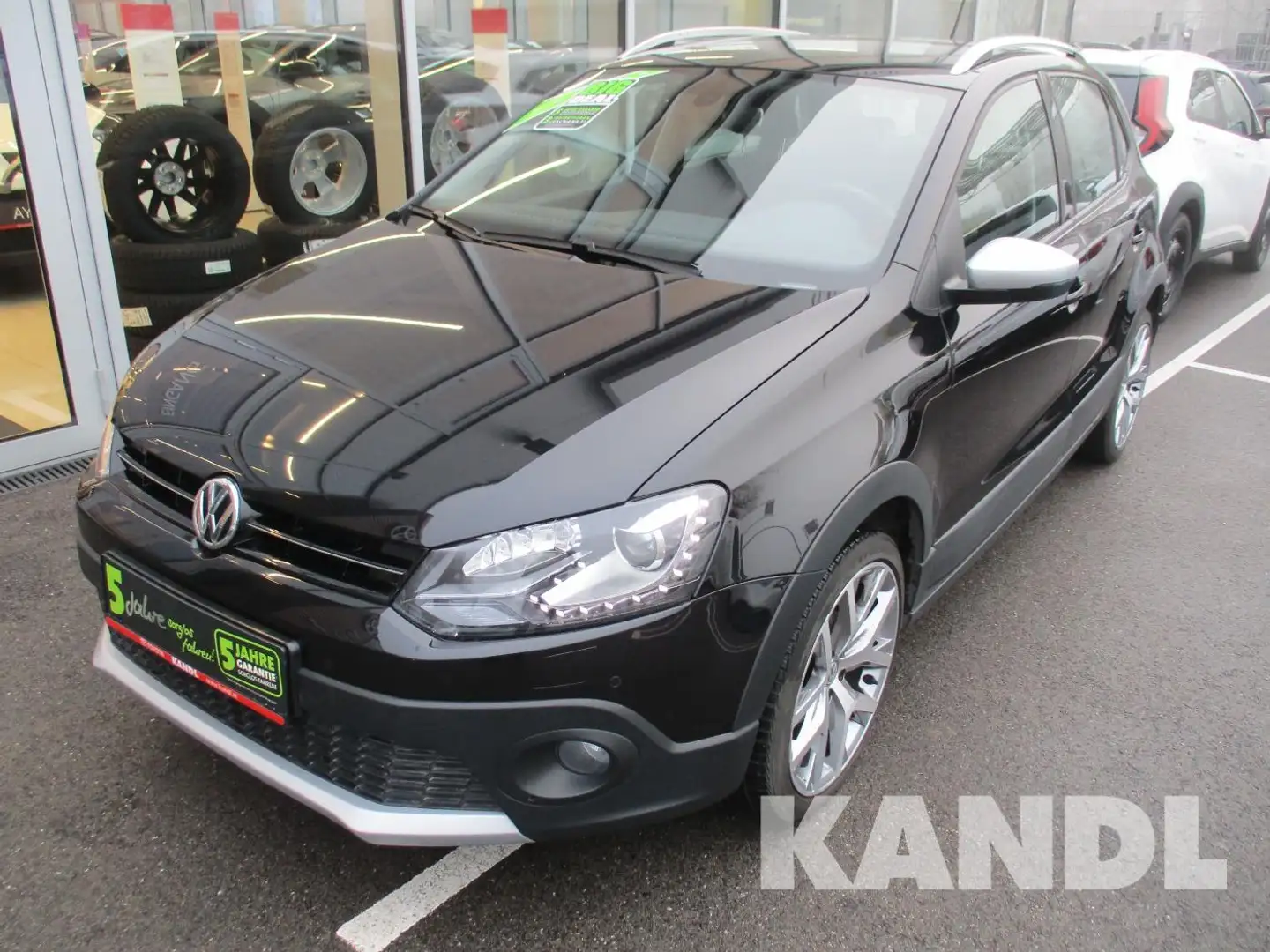 Volkswagen Polo Cross 1.0 BMT SHZ+Winterp.+KlimaA+Leder+PDC Schwarz - 1
