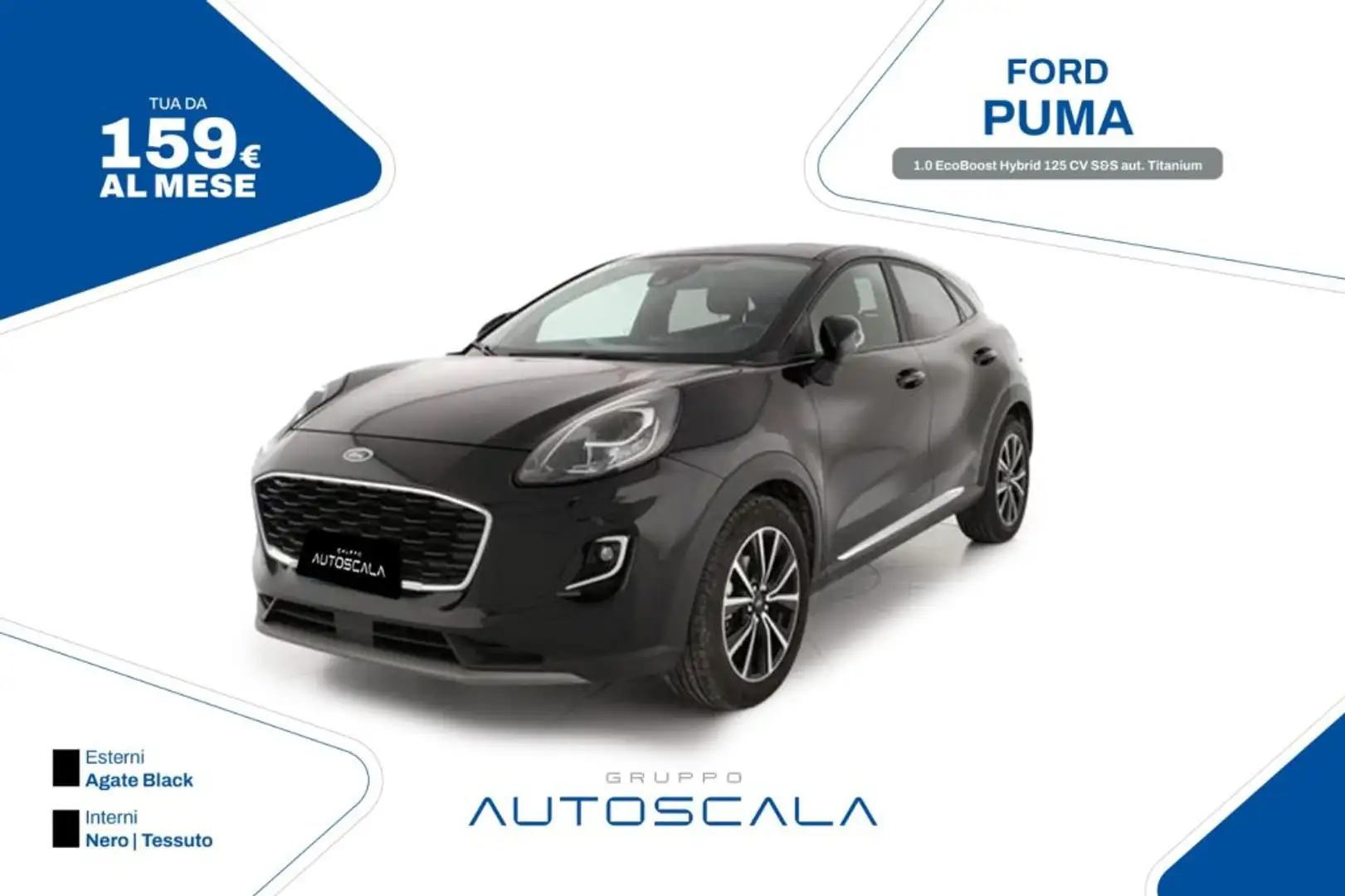 Ford Puma 1.0 EcoBoost Hybrid 125 CV S&S aut. Titanium Noir - 1