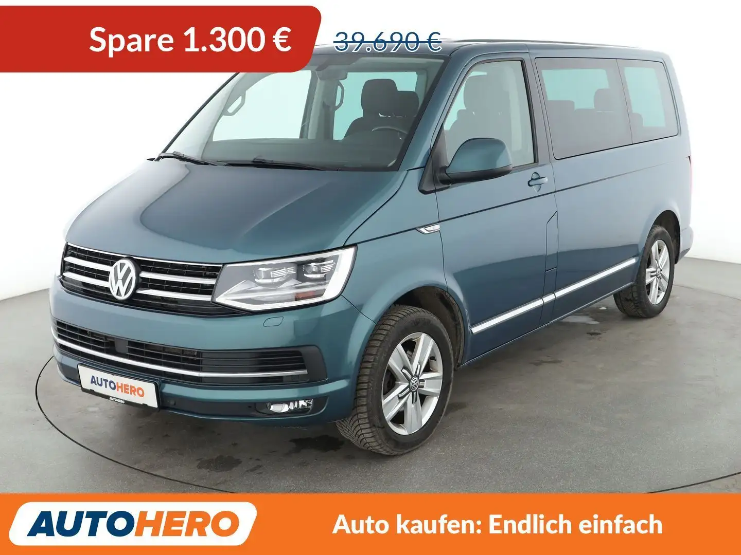 Volkswagen T6 Multivan 2.0 TDI Comfortline Aut.*ACC*CAM*NAVI*PDC* Grün - 1