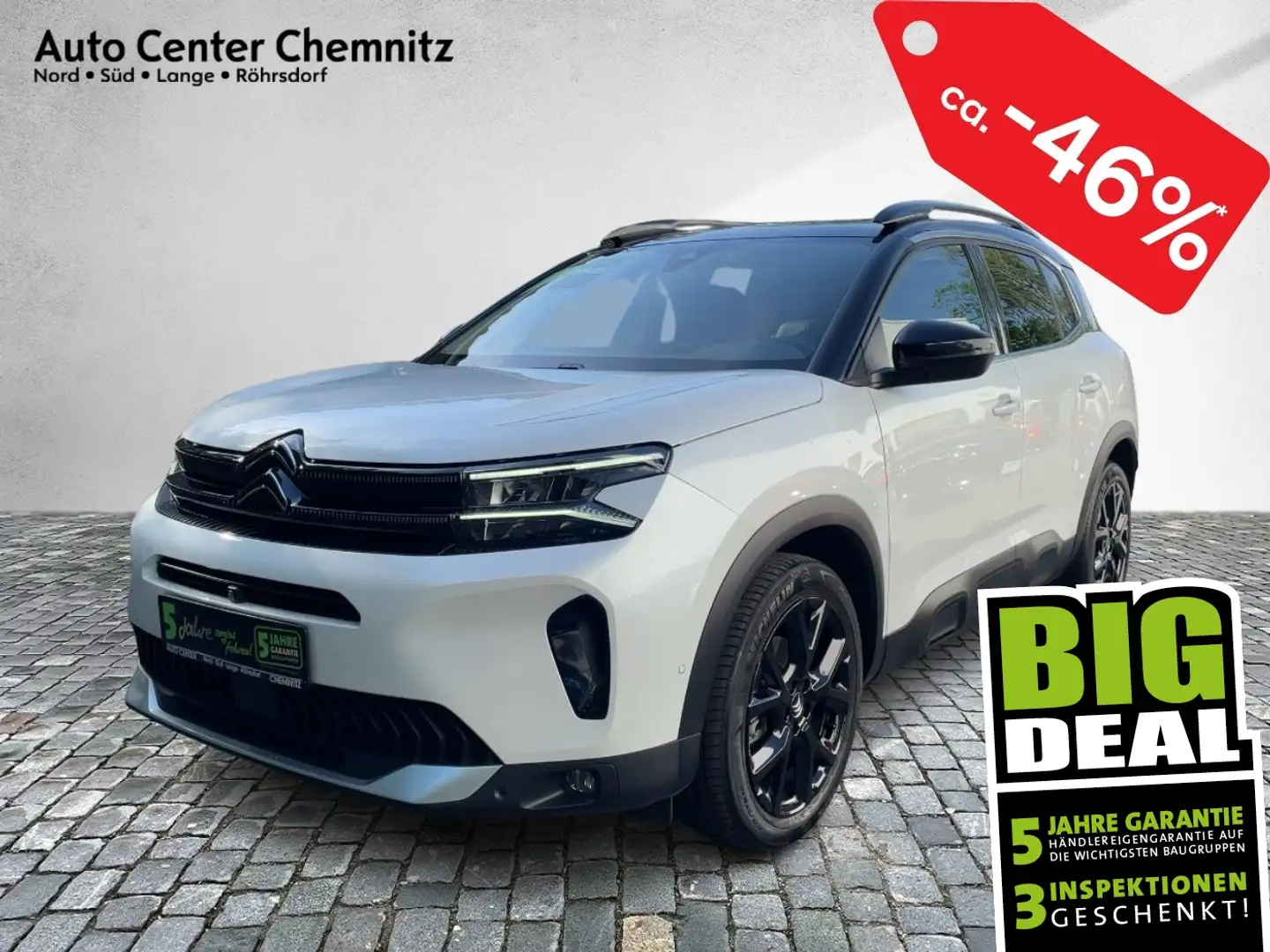 Citroen C5 Aircross AT8 Shine Pack Techno Pack PanSD Blanc - 1