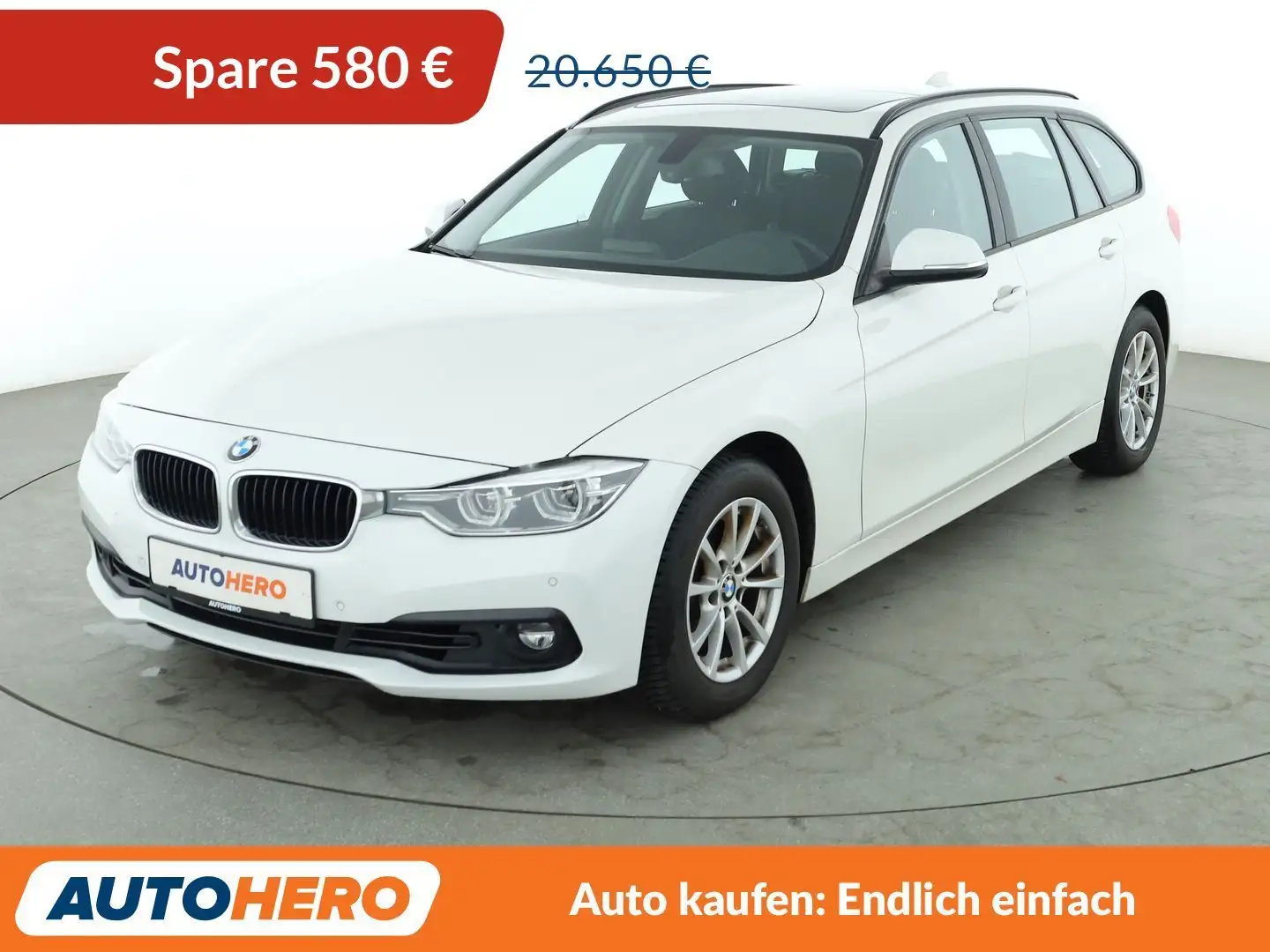 BMW 320 320i Advantage Aut.*NAVI*LED*PANO*TEMPO*PDC* Weiß - 1