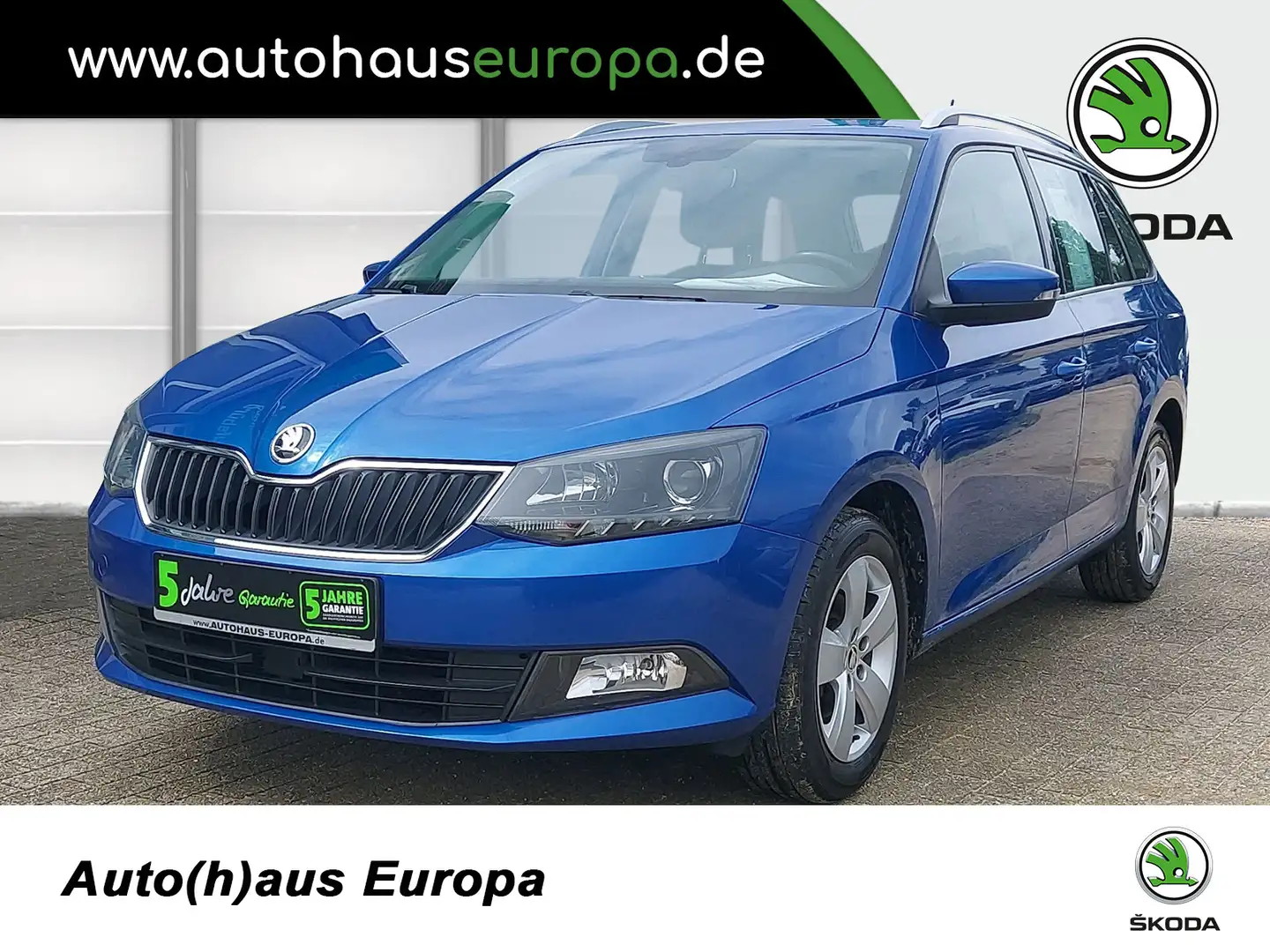 Skoda Fabia Combi 1.2 TSI Green tec Style KlimaA SHZ 4xel.FH P Blau - 1