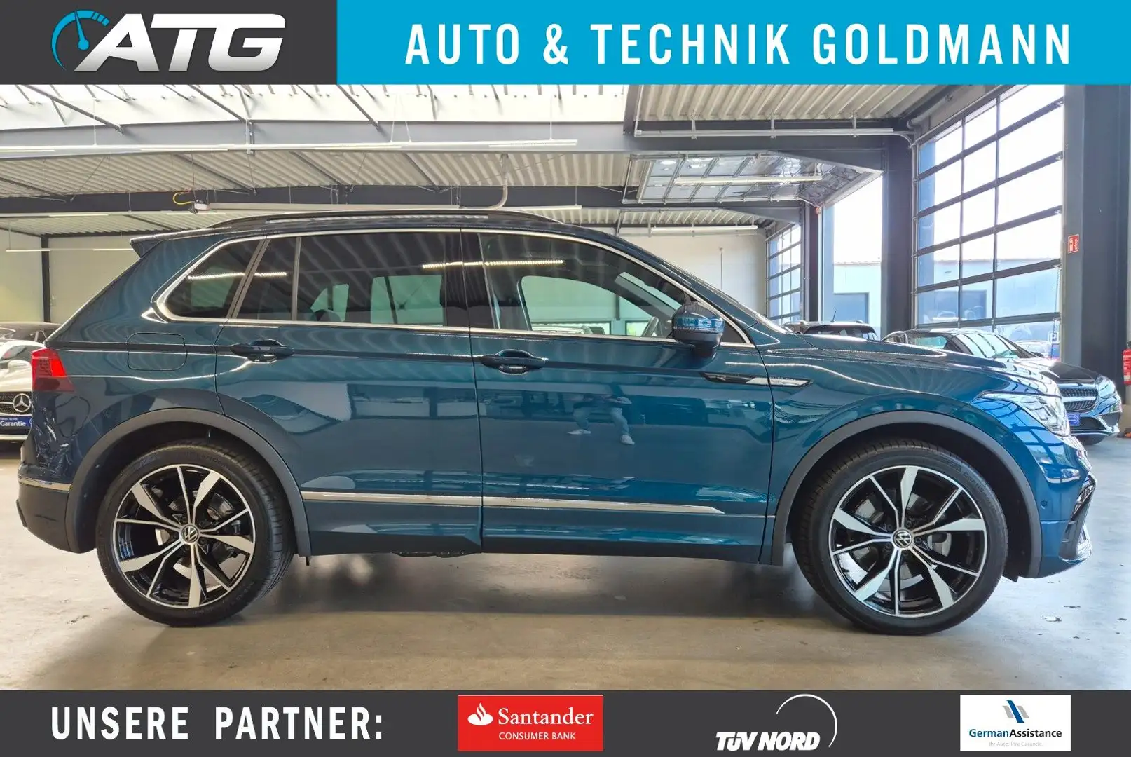 Volkswagen Tiguan TIGUAN 2.0 TSI R-LINE 4M IQ NAVI LED HUD AHK ACC Bleu - 1