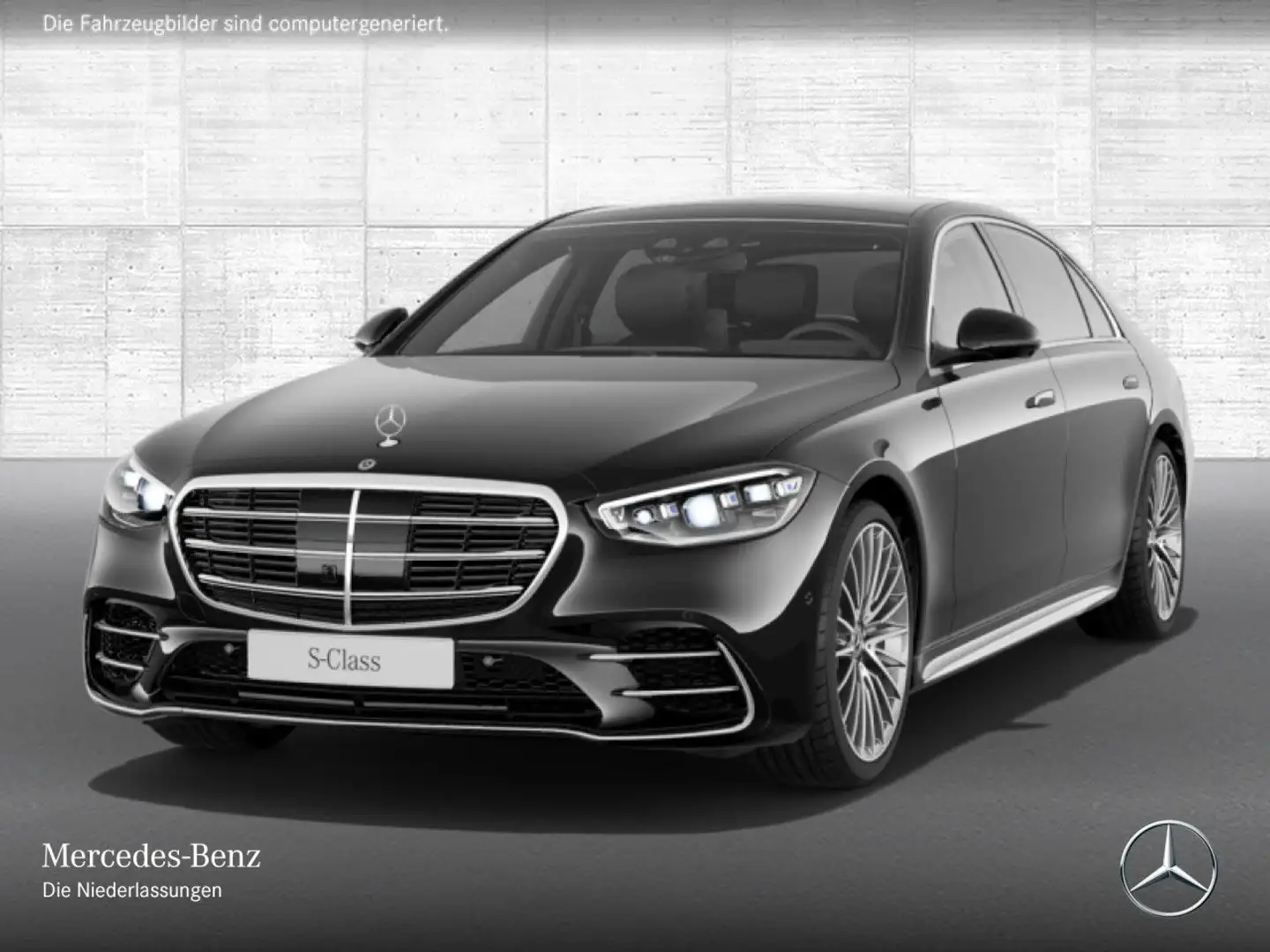 Mercedes-Benz S 450 d L 4M AMG+PANO+360+DIGITAL-L+BURMESTER3D Schwarz - 2