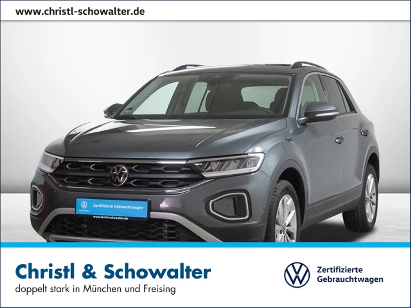 Volkswagen T-Roc 1.5 TSI DSG Life LED NAVI Grau - 1