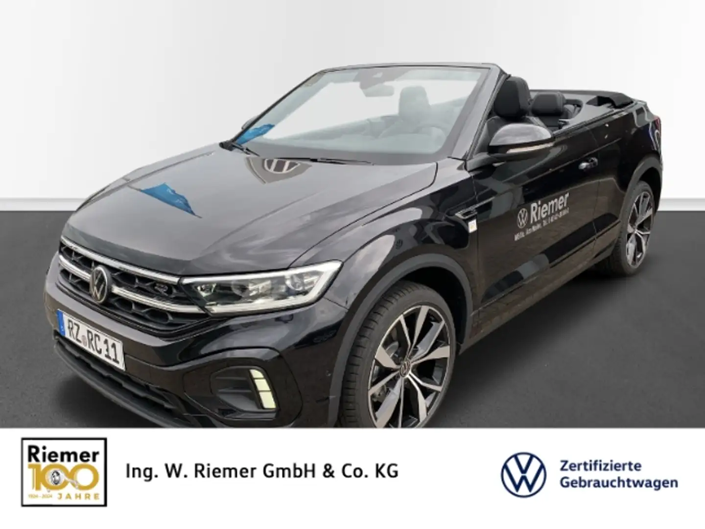 Volkswagen T-Roc Cabrio R-Line 1.5 TSI DSG Leder DCC AHK CAM Matrix Schwarz - 1