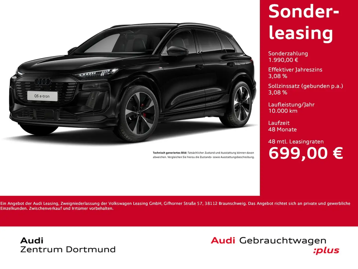 Audi Q6 e-tron quattro S LINE WÄRMEPUMPE PANO B&O AHK Schwarz - 1