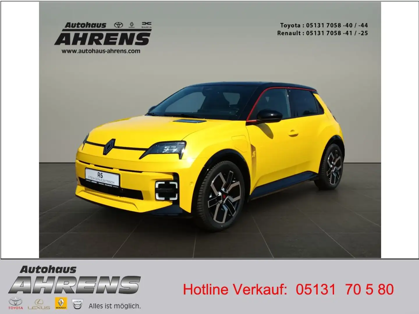 Renault R 5 E-Tech Iconic Five 150 Comfort Range Gelb - 1