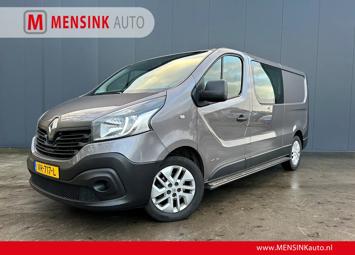 Renault Trafic 1.6 dCi DUBBEL CABINE 6 PERS Comfort NAVI CRUISE A Gris - 1