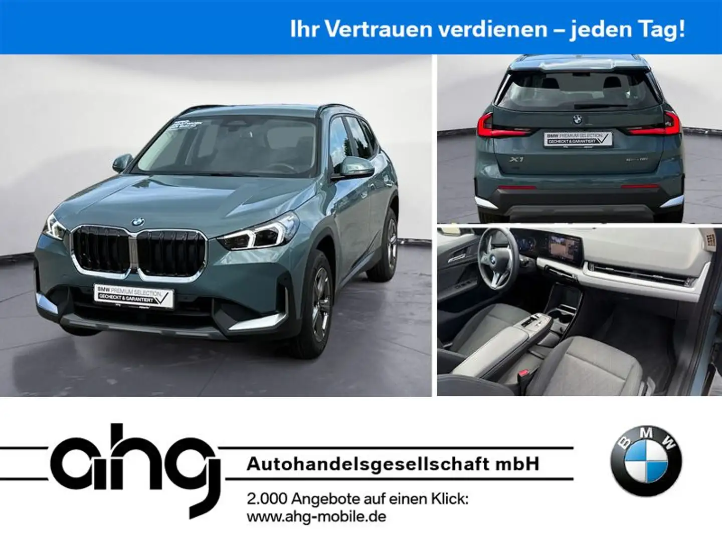 BMW X1 sDrive18i Navi Klima PDC Kamera LED DAB Head- Grün - 1