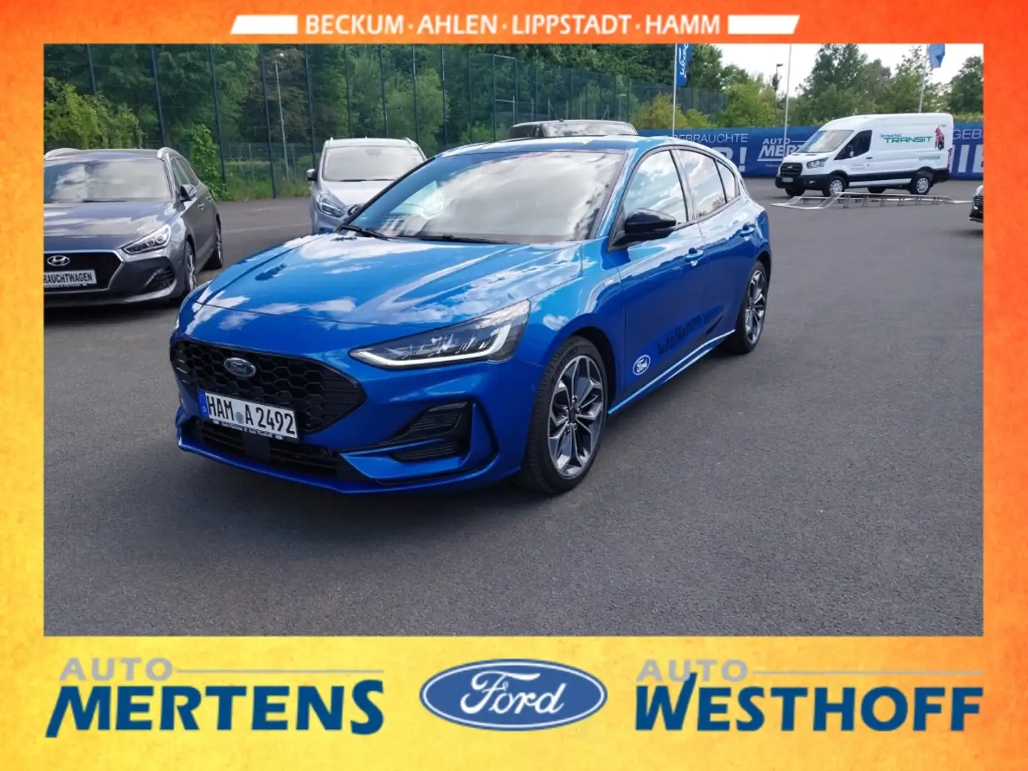 Ford Focus ST-Line X 1.0 EcoBoost Mild-Hybrid EU6d Blau - 1