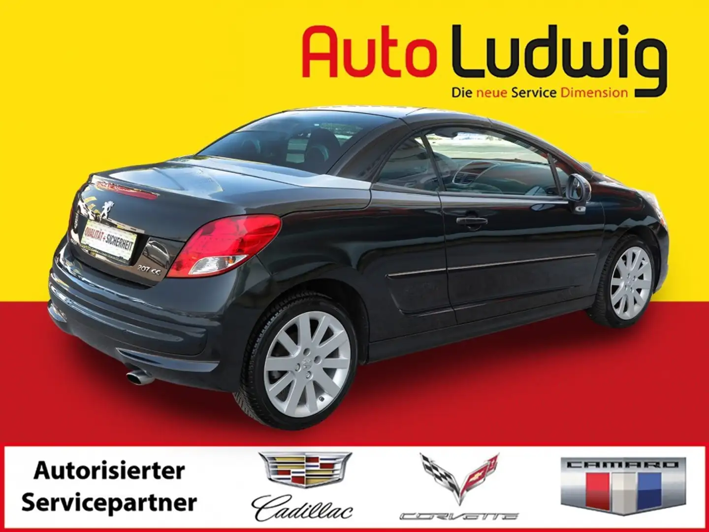 Peugeot 207 CC Active 1,6 VTi 16V*PDC*TEMPOMAT*SPORTSITZE* Noir - 2