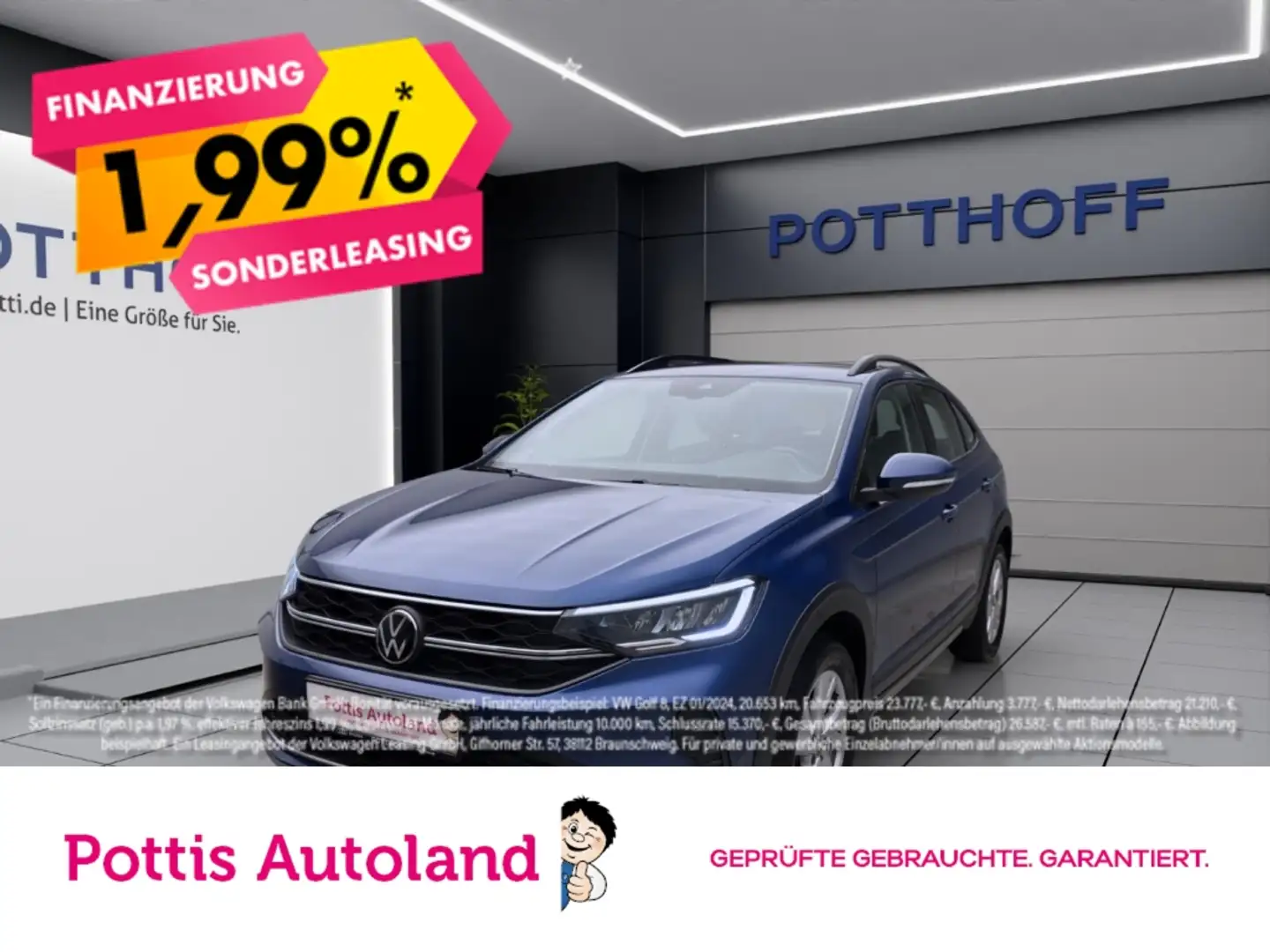 Volkswagen Taigo 1.0 TSI LIFE NAVI PDC LED SITZHZG Blau - 1