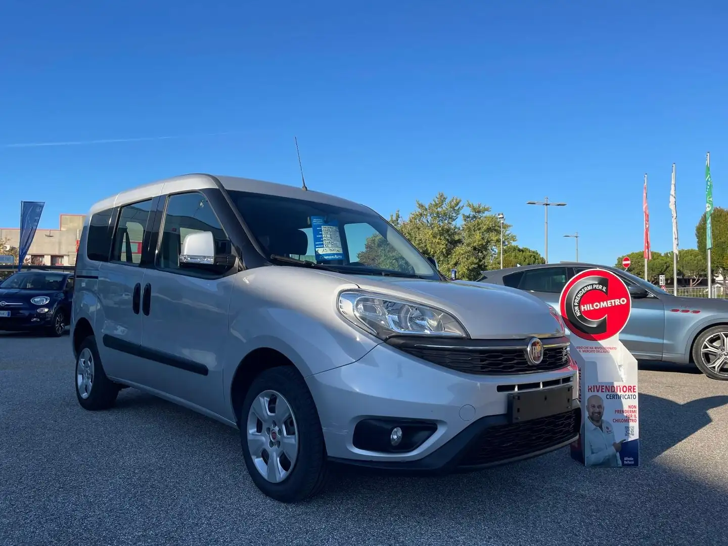 Fiat Doblo Doblo 1.6 mjt 16v Easy 95cv my18 AUTOVETTURA 5 P. Argento - 2