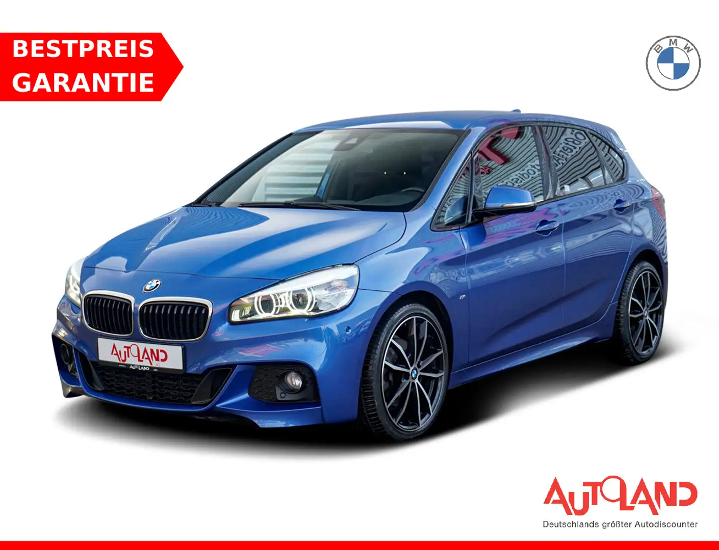 BMW 220 220i Active Tourer M Sport Aut. LED Navi PDC USB Bleu - 1