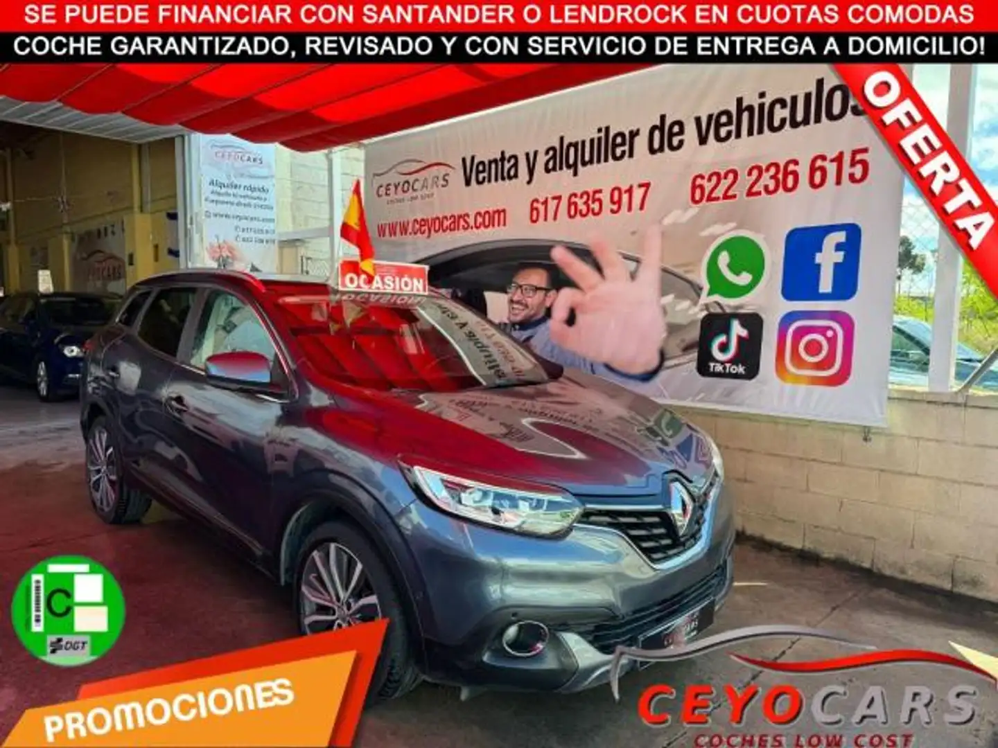 Renault Kadjar 1.5dCi Energy Zen EDC 81kW Gris - 1